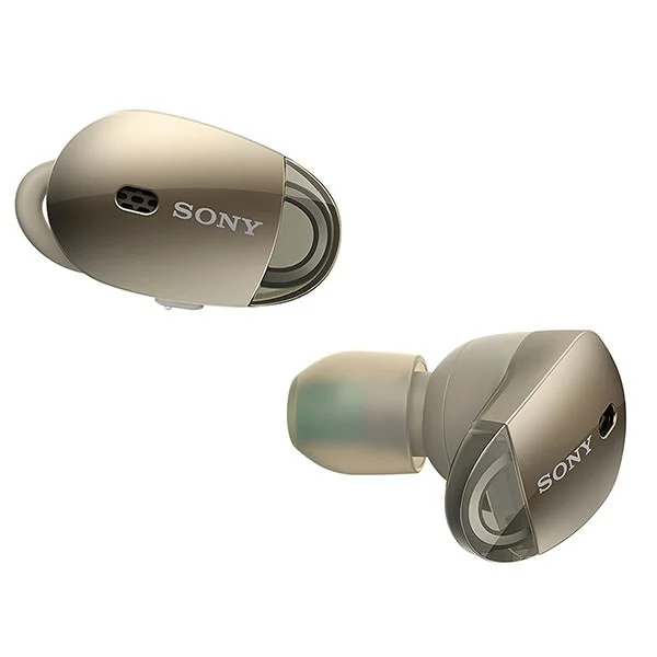 Sony WF-1000X True Wireless Bluetooth Noise-Cancelling In-Ear Earphone with Mic - Gold
