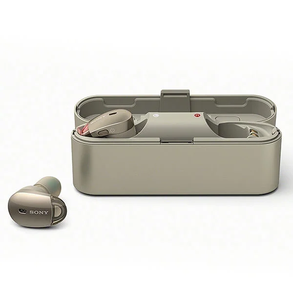 Sony WF-1000X True Wireless Bluetooth Noise-Cancelling In-Ear Earphone with Mic - Gold