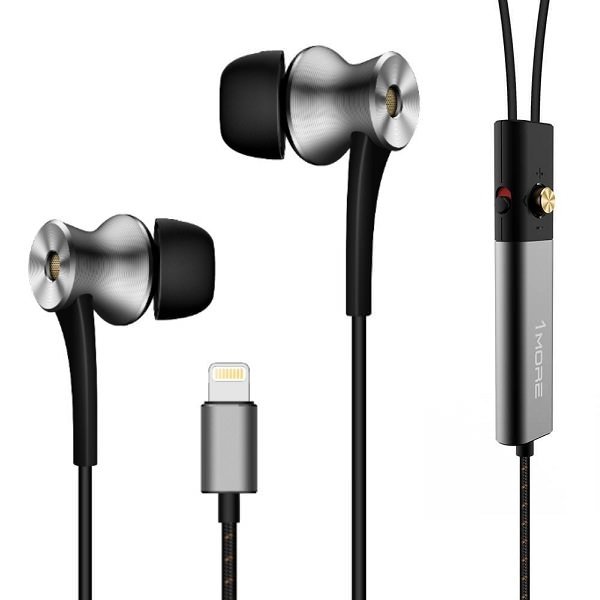 1MORE E1004 Dual Driver Hybrid Noise-cancelling Lightning In-Ear Earphone with Mic 1MORE E1004 Dual Driver Hybrid Noise-cancelling Lightning In-Ear Earphone with Mic