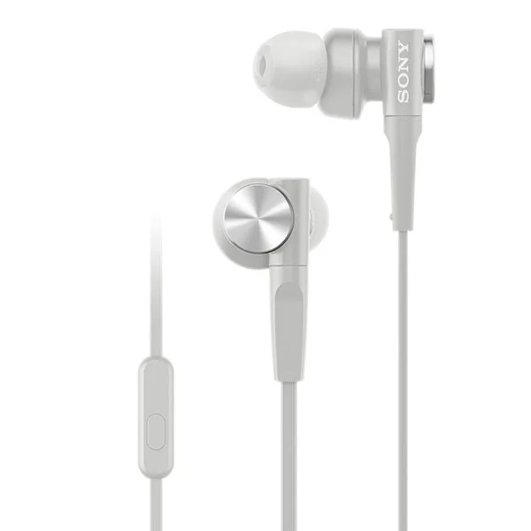 Sony MDR-XB55AP In-Ear Earphone with Mic - White
