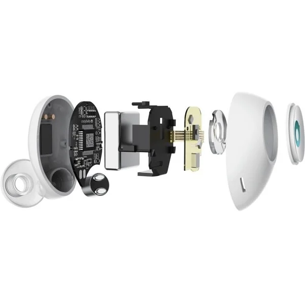 crazybaby Air True Wireless Bluetooth In-Ear Earphone with Mic - White