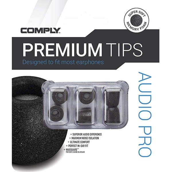 Comply Audio Pro SmartCore™ Foam Eartips (Medium 3-Pairs) - Black Comply Audio Pro SmartCore™ Foam Eartips (Medium 3-Pairs) - Black