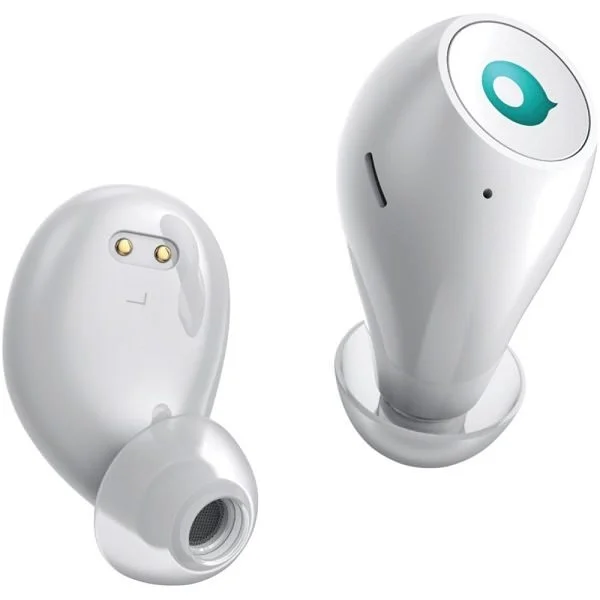 crazybaby Air True Wireless Bluetooth In-Ear Earphone with Mic - White