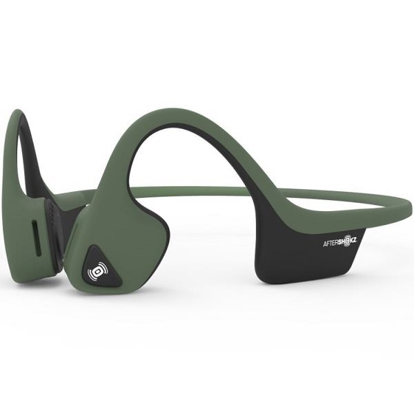 AfterShokz Trekz Air Wireless Bluetooth Bone Conduction Headphone with Mic - Forest Green