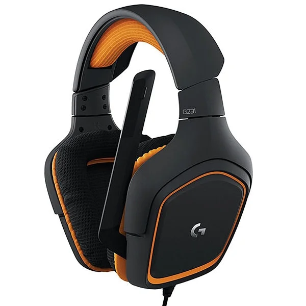 Logitech G231 Prodigy Over-Ear Gaming Headset with Mic