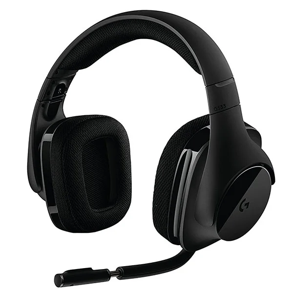 Logitech G533 Wireless 7.1 Over-Ear Headphone with Mic - Black