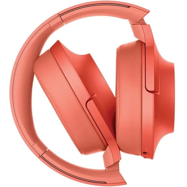 Sony WH-H900N h.ear on 2 Wireless Bluetooth Noise-Cancelling Over-Ear Headphone with Mic - Twilight Red