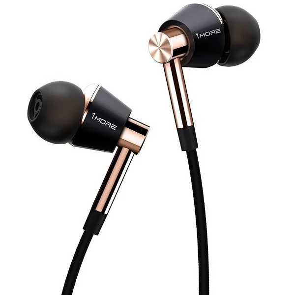 1MORE E1001 Triple Driver Hybrid In-Ear Earphone with Mic - Gold