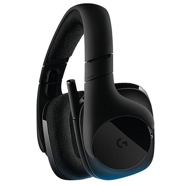 Logitech G533 Wireless 7.1 Over-Ear Headphone with Mic - Black Logitech G533 Wireless 7.1 Over-Ear Headphone with Mic - Black