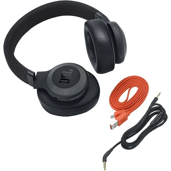 JBL E65BTNC Noise-Cancelling Wireless Bluetooth Over-Ear Headphone with Mic - Black Matte