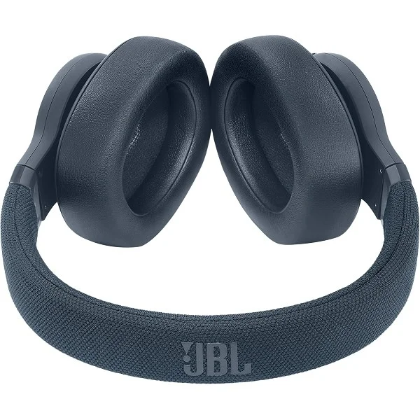 JBL E65BTNC Noise-Cancelling Wireless Bluetooth Over-Ear Headphone with Mic - Blue