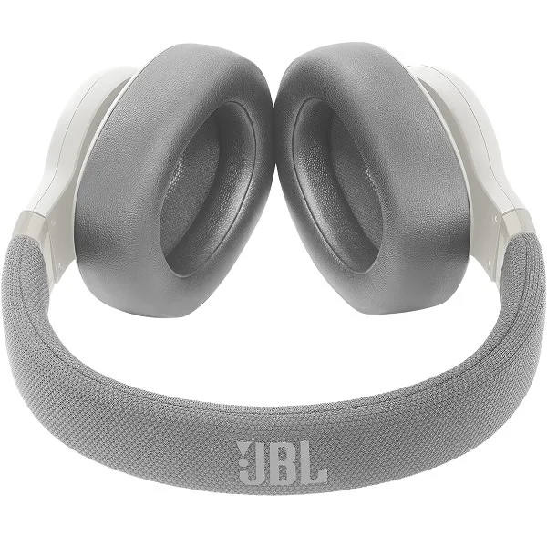 JBL E65BTNC Noise-Cancelling Wireless Bluetooth Over-Ear Headphone with Mic - White