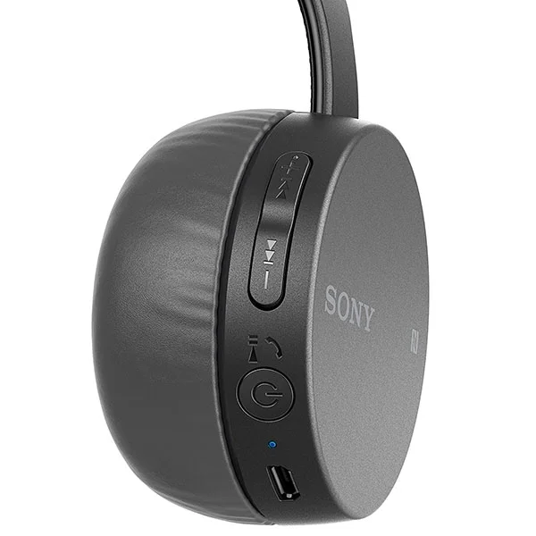 Sony WH-CH400 Wireless Bluetooth On-Ear Headphone with Mic - Black