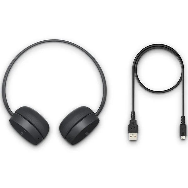 Sony WH-CH400 Wireless Bluetooth On-Ear Headphone with Mic - Blue