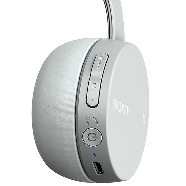 Sony WH-CH400 Wireless Bluetooth On-Ear Headphone with Mic - Grey