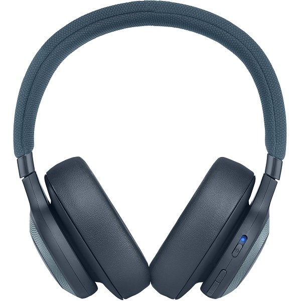 JBL E65BTNC Noise-Cancelling Wireless Bluetooth Over-Ear Headphone with Mic - Blue