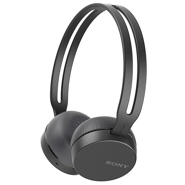 Sony WH-CH400 Wireless Bluetooth On-Ear Headphone with Mic - Black