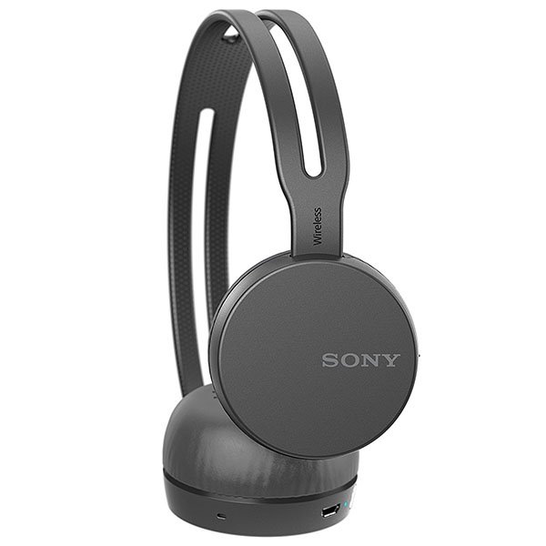 Sony WH-CH400 Wireless Bluetooth On-Ear Headphone with Mic - Black