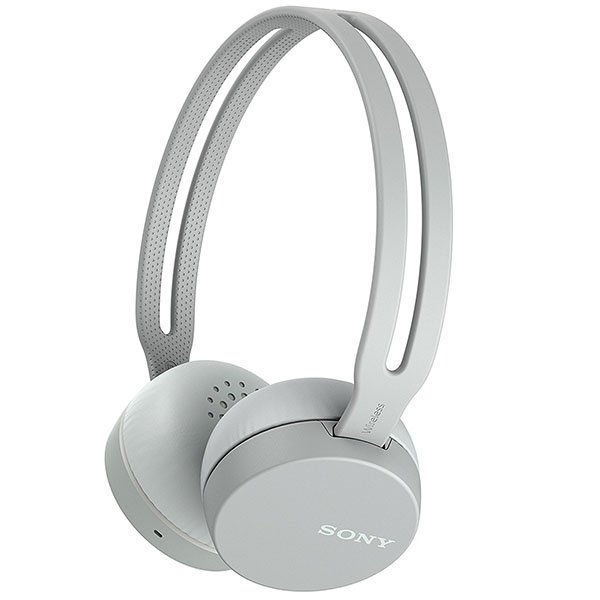 Sony WH-CH400 Wireless Bluetooth On-Ear Headphone with Mic - Grey