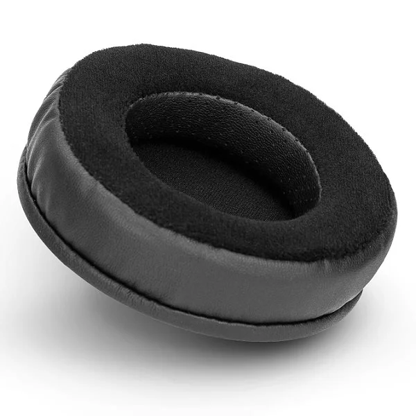 Brainwavz Velour + PU Leather Hybrid Round Replacement Earpads - Black