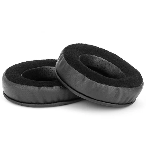 Brainwavz Velour + PU Leather Hybrid Round Replacement Earpads - Black