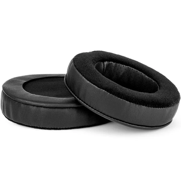 Brainwavz Velour + PU Leather Hybrid XL Round Replacement Earpads - Black