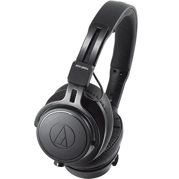 Audio-Technica ATH-M60x Professional Studio Monitoring On-Ear Headphone - Black