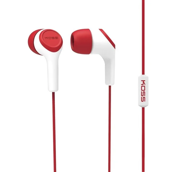 Koss KEB15i In-Ear Earphone with Mic - Red