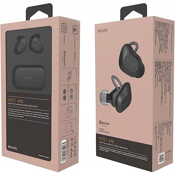 NUARL NT01 HDSS True Wireless Bluetooth In-Ear Earphone with Mic - Matte Black