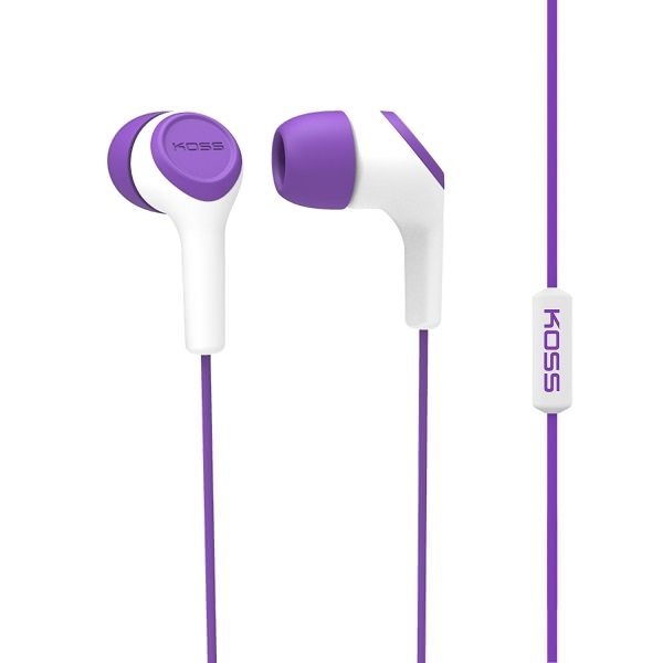 Koss KEB15i In-Ear Earphone with Mic - Purple Koss KEB15i In-Ear Earphone with Mic - Purple