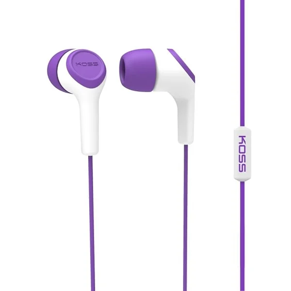 Koss KEB15i In-Ear Earphone with Mic - Purple