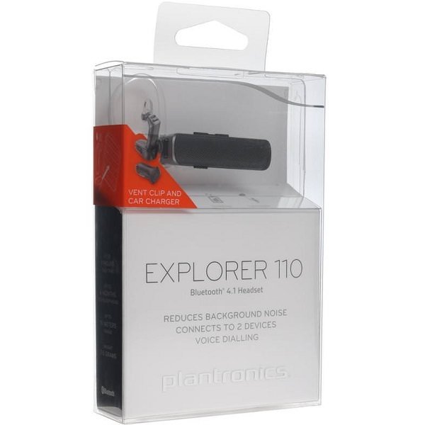 Plantronics EXPLORER 110 Wireless Bluetooth Headset - Carbon Black