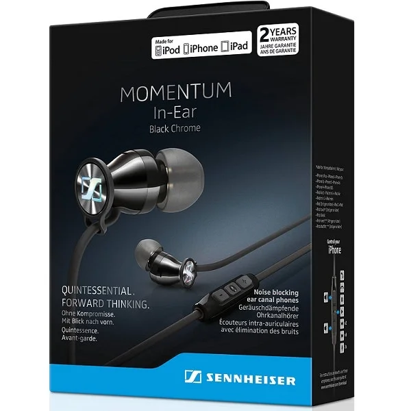 Sennheiser MOMENTUM In-Ear (M2 IE) In-Ear Earphone with Mic - Black Chrome