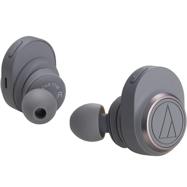 Audio-Technica ATH-CKR7TW True Wireless Bluetooth In-Ear Earphone with Mic - Grey