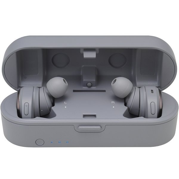 Audio-Technica ATH-CKR7TW True Wireless Bluetooth In-Ear Earphone with Mic - Grey Audio-Technica ATH-CKR7TW True Wireless Bluetooth In-Ear Earphone with Mic - Grey