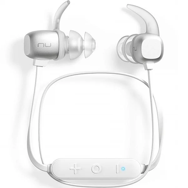 NuForce BE Sport4 Wireless Bluetooth In-Ear Earphone with Mic - Silver