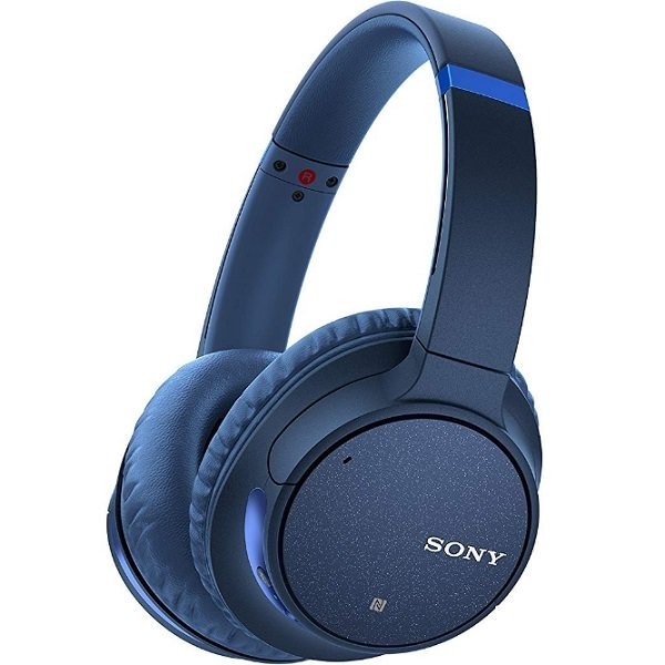 Sony WH-CH700N Wireless Bluetooth Noise-Cancelling Over-Ear Headphone with Mic - Blue