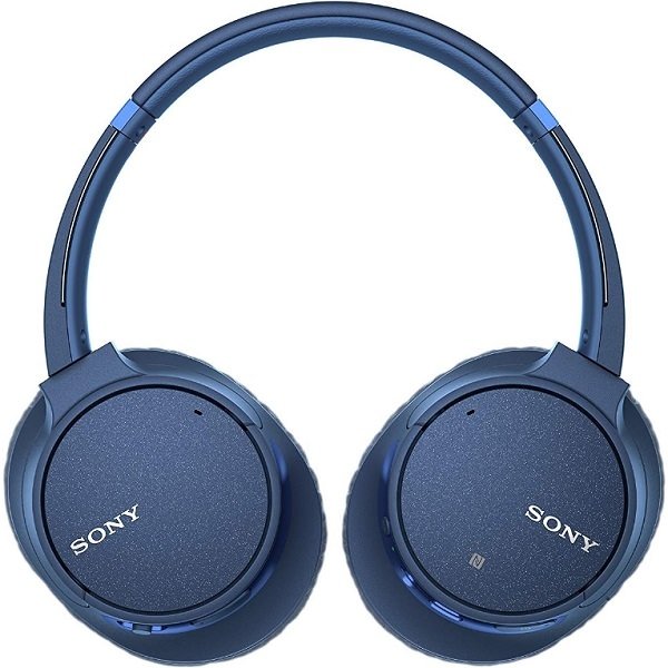 Sony WH-CH700N Wireless Bluetooth Noise-Cancelling Over-Ear Headphone with Mic - Blue