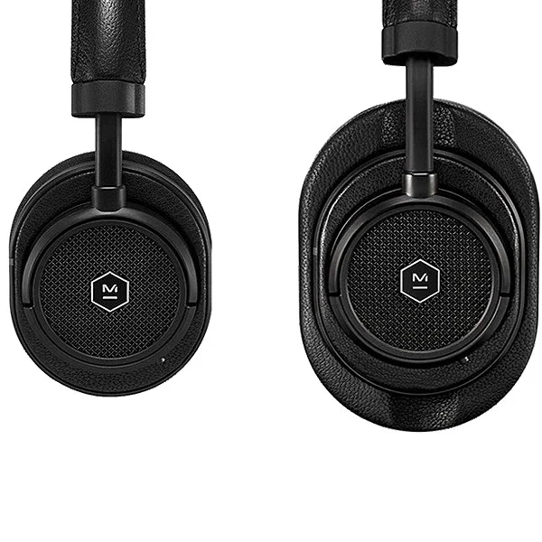 Master & Dynamic MW50+ Wireless Bluetooth Over-Ear Headphone with Mic - Black Metal / Black Leather