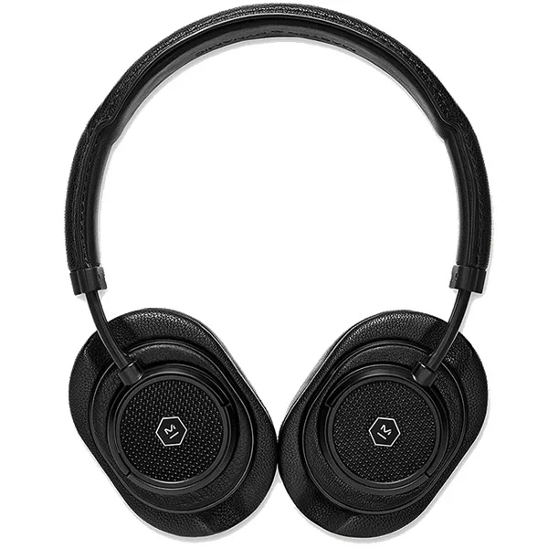 Master & Dynamic MW50+ Wireless Bluetooth Over-Ear Headphone with Mic - Black Metal / Black Leather