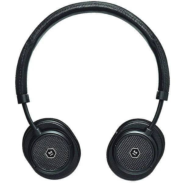 Master & Dynamic MW50+ Wireless Bluetooth On-Ear Headphone with Mic - Black Metal / Black Leather