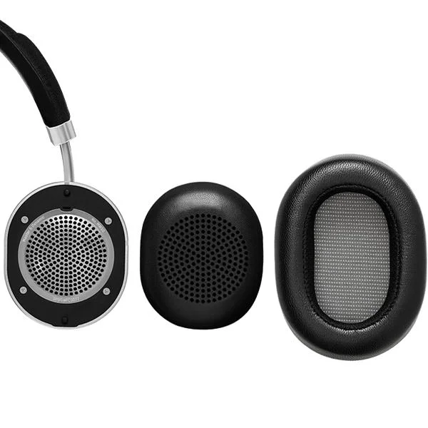 Master & Dynamic MW50+ Wireless Bluetooth Over-Ear Headphone with Mic - Silver Metal / Black Leather