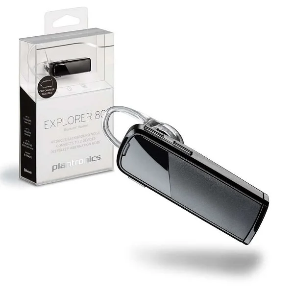 Plantronics EXPLORER 80 Wireless Bluetooth Headset - Onyx Black