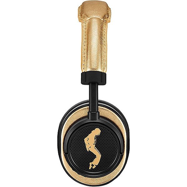 Master & Dynamic MW50+ Wireless Bluetooth On-Ear Headphone with Mic - MJ Edition - Black Metal / Gold Leather