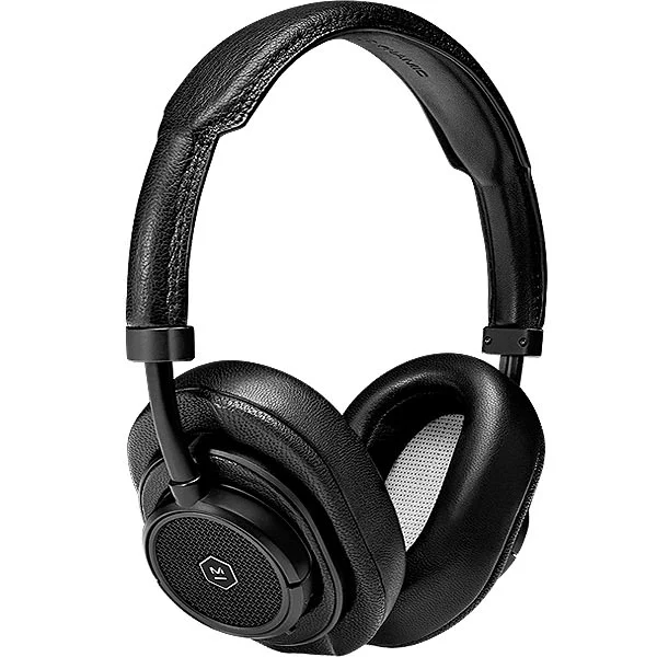 Master & Dynamic MW50+ Wireless Bluetooth Over-Ear Headphone with Mic - Black Metal / Black Leather