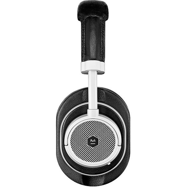 Master & Dynamic MW50+ Wireless Bluetooth Over-Ear Headphone with Mic - Silver Metal / Black Leather