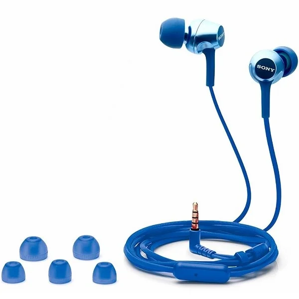 Sony MDR-EX255AP In-Ear Earphone with Mic - Blue