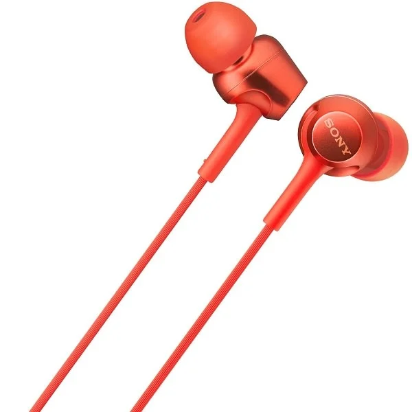 Sony MDR-EX255AP In-Ear Earphone with Mic - Red
