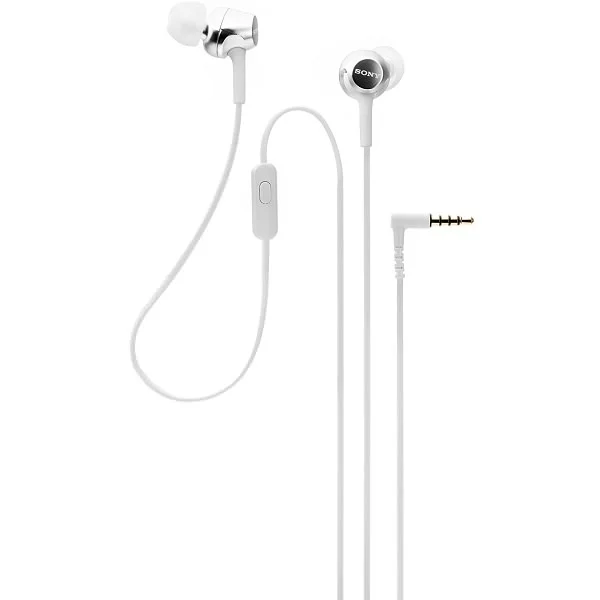 Sony MDR-EX255AP In-Ear Earphone with Mic - White