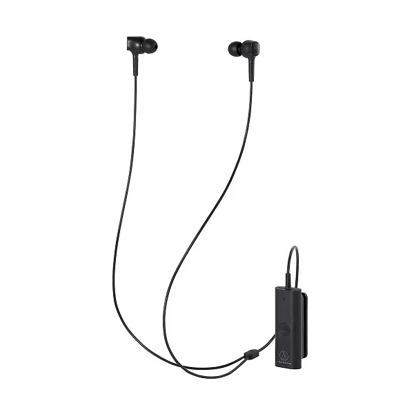 Audio-Technica ATH-ANC100BT QuietPoint Wireless Bluetooth Active Noise-Cancelling In-Ear Earphone with Mic